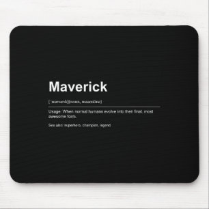 Funny Definition Quote For The Name Maverick _ Mouse Pad