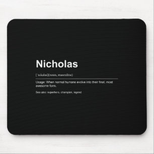 Funny Definition Quote For The Name Nicholas _ Mouse Pad