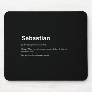Funny Definition Quote For The Name Sebastian _ Mouse Pad