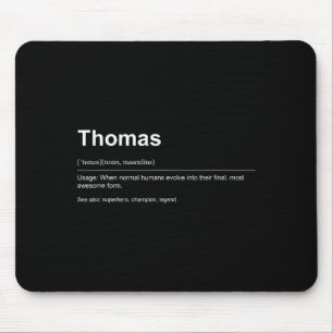 Funny Definition Quote For The Name Thomas _ Mouse Pad