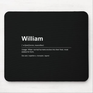 Funny Definition Quote For The Name William _ Mouse Pad