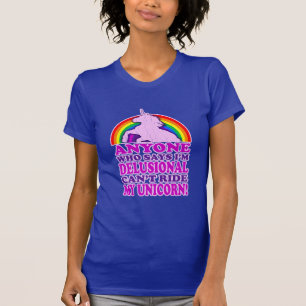Funny Delusional Unicorn (distressed vintage) T-Shirt