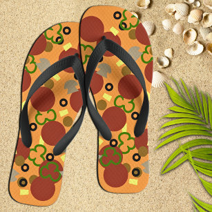 Funny Deluxe Pizza Jandals