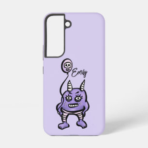 Funny Demon Purple Cute Whimsigoth Name Samsung Galaxy Case