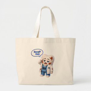 Funny Dental Assistant Rough Day Tooth Tote Bag