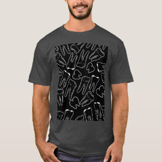 Funny Dental Definitions White Tooth Pattern Funny T-Shirt