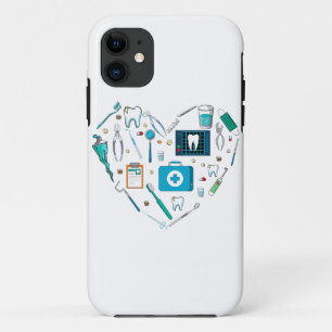 Funny Dental Dentist Tool Heart Case-Mate iPhone Case