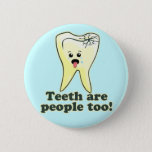 Funny Dental Humour 6 Cm Round Badge<br><div class="desc">Sad yellow tooth. Funny dental professionals t-shirts,  decor and gifts for dentists,  dental hygienists,  dental students,  dental assistants,  orthodontists and periodontists.  Browse the rest of the Smile Emporium online shop for some of the funniest dental hygiene humour around!</div>
