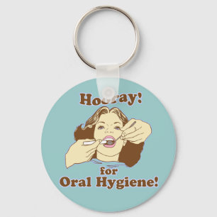 Funny Dental Hygienist Key Ring