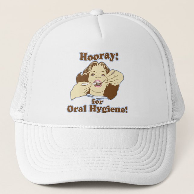 Funny Dental Hygienist Trucker Hat (Front)