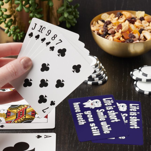 Funny Dental Quote Playing Cards (In Situ)