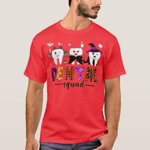 Funny Dental Spooky Squad Costume Denstist Hallowe T-Shirt