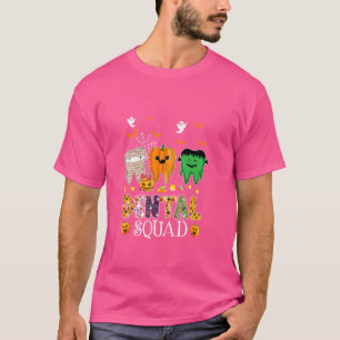 Funny Dental Spooky Squad Costume Denstist Hallowe T-Shirt