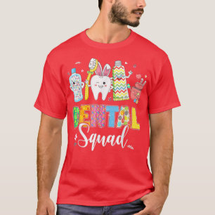 Funny Dental Squad Teeth Toothbrush Bunny Dentist T-Shirt