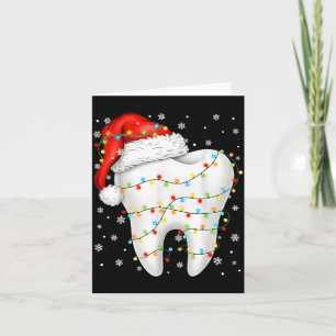 Funny Dental Tooth Pjs Pajamas Christmas Xmas Men Card