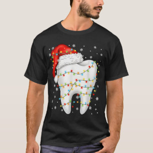 Funny Dental Tooth Pjs Pajamas Christmas Xmas Men T-Shirt