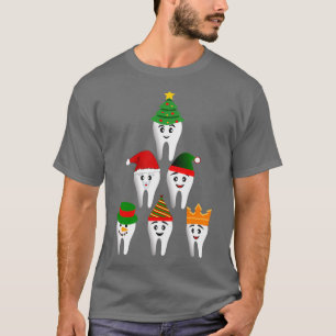 Funny Dentist Christmas Santa Dental Tooth Xmas Gi T-Shirt