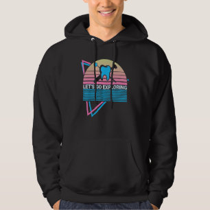 Funny Dentist Dental Dentistry Retro Let's Go Expl Hoodie