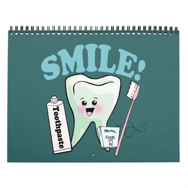 Funny Dentist Dental Hygienist Calendar (Cover)