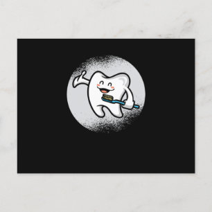 Funny Dentist Dental Student Humour Gifts Tooth Br Postcard