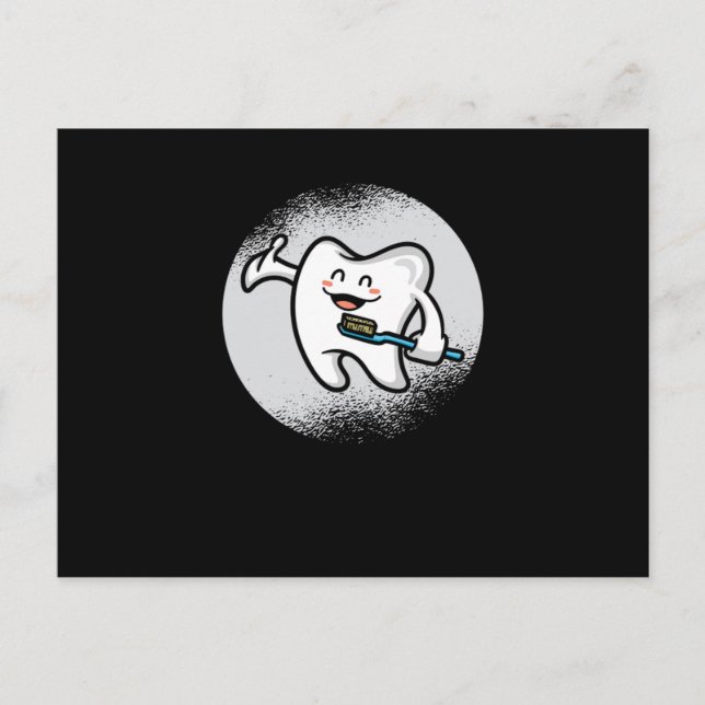 Funny Dentist Dental Student Humour Gifts Tooth Br Postcard (Front)