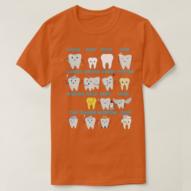 Funny Dentist Different Tooth Classic TShirt (Design Front)