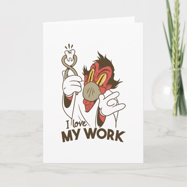 Funny Dentist Gift for Dental Surgeon Card (Front)