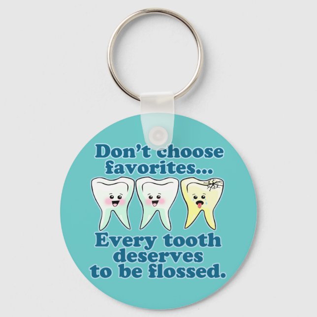 Funny Dentist Key Ring (Front)