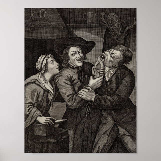 Funny Dentist Office Antique Dentistry Poster (Front)