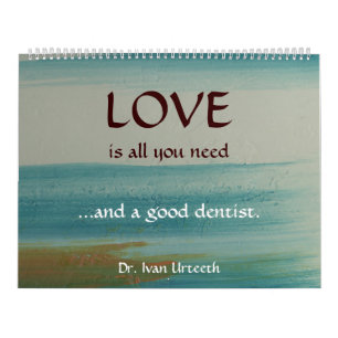 Funny Dentist Office Staff Practice Wall Calendar