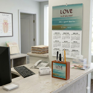 Funny Dentist Office Staff Practice Wall Calendar