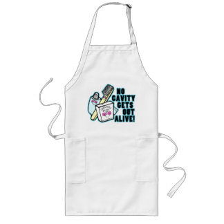 Funny Dentist or Prosthodontist Long Apron