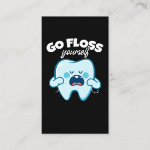 Funny Dentist Orthodontist Dental Assistant Business Card