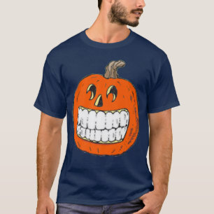 Funny Dentist Pumpkin Halloween Teeth Tooth Dental T-Shirt