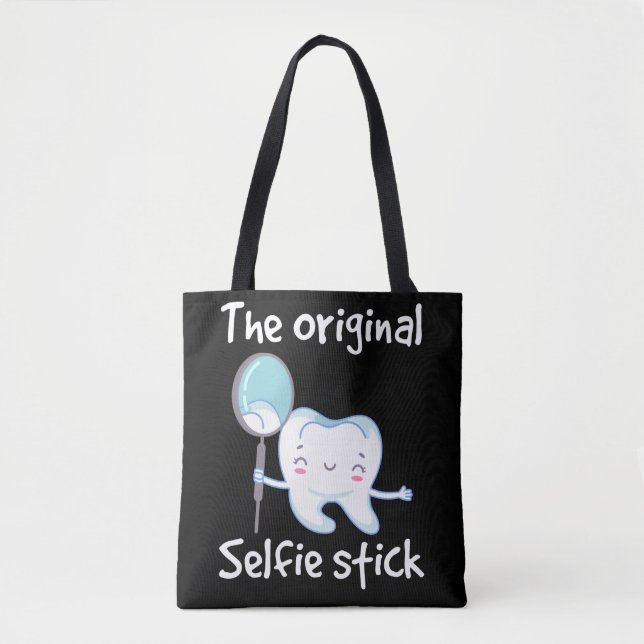 Funny Dentist Tooth Humour Dental Assistant Tote Bag (Front)