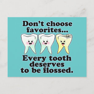 Funny Dentistry Postcard