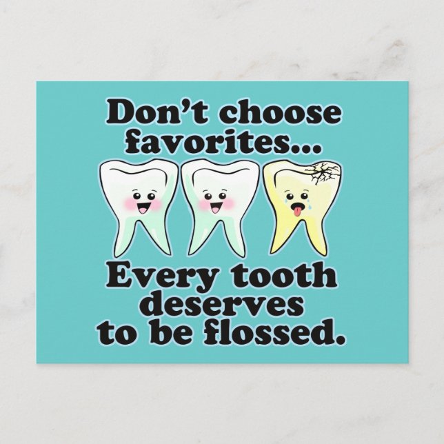 Funny Dentistry Postcard (Front)