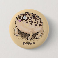 Funny desert rain frog cartoon illustration