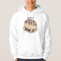 Funny desert rain frog cartoon illustration