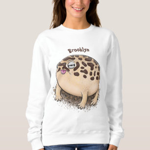 Funny desert rain frog cartoon illustration sweatshirt