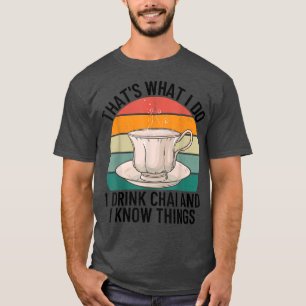 Funny Desi Tea Pakistani Indian Hindi Chai Lover M T-Shirt