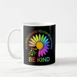 Funny Design Be Kind Sunflower Mum Women Puzzle Pi Coffee Mug