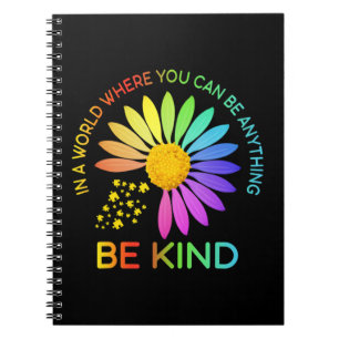 Funny Design Be Kind Sunflower Mum Women Puzzle Pi Notebook