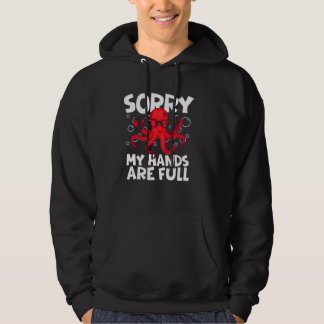 Funny Design–Cool Octopus Holding Phones Hoodie