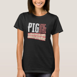 Funny Design For Bacon Turns Vegetables Into Baco T-Shirt