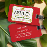Funny Design For Seriously Sweet Woman - Red Luggage Tag<br><div class="desc">Red Version - A humourous take on an iconic design. If you need to personalise it more,  click on the customise this button to make changes.</div>