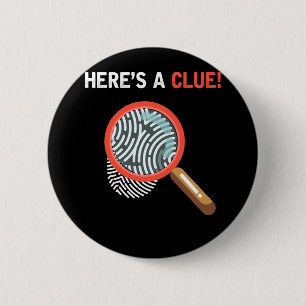 Funny Detective Crime Investigation Drama Book 6 Cm Round Badge