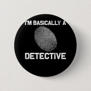 Funny Detective Crime Investigation Drama Reader 6 Cm Round Badge