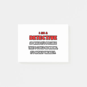 Funny Detective .. Highly Unlikely Post-it Notes