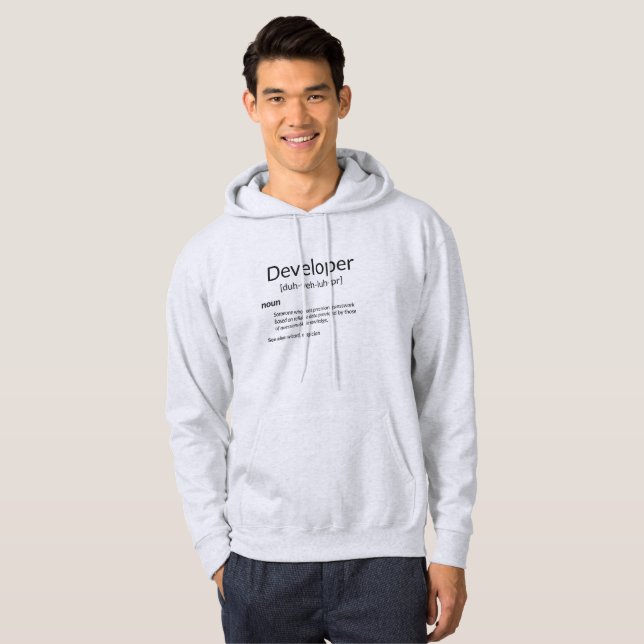 Funny Developers Gift Developer Definition Gift Hoodie (Front Full)